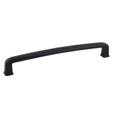 Crown 6-3/4" Cabinet Pull with 6-3/10" Center to Center Matte Black Finish CHP83092BK
